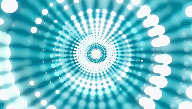 stylish ultra-sharp 4K animation features a cyan-to-white halftone dotted gradient moving diagonally creating a modern pop art comic pattern ideal for clean graphic transitions digital backgrounds