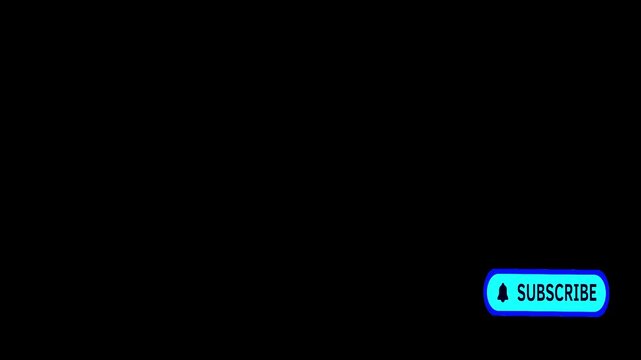 Subscribe Button Animation bottom right Position Transparent Background Help you quickly overlay the animated button onto your project like a transparent sticker