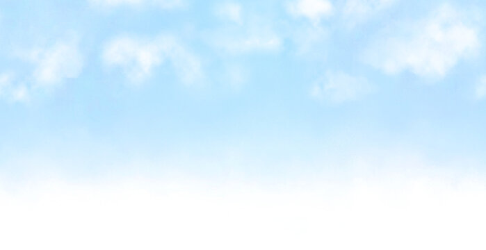 シームレスに横に繋げて使える青空 背景透過