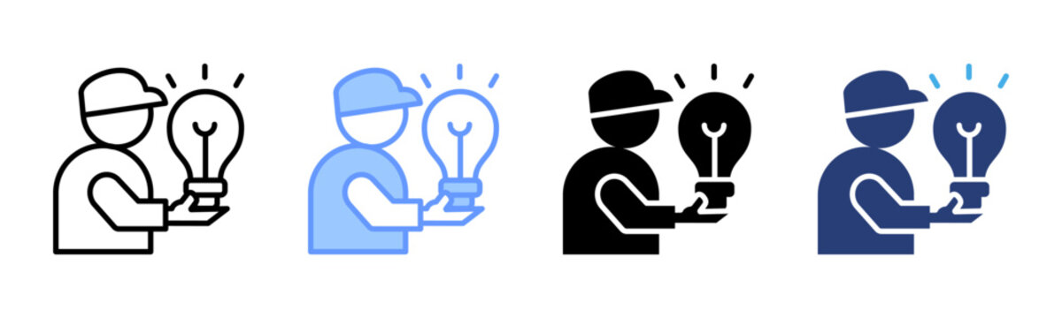 Proactive icon set multiple style collection