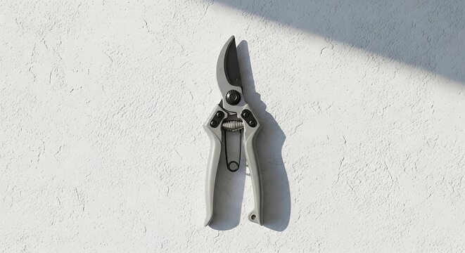 Gray nail clippers on white background.