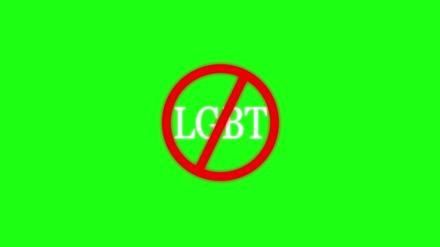 No L g b t Prohibited sign of L g b t  Adult Contents Warning Sign with Mobile Phone Vector, 18 Plus Mature Contents Explicit contents Symbol No porn Shadow style icon. Motion Graphic