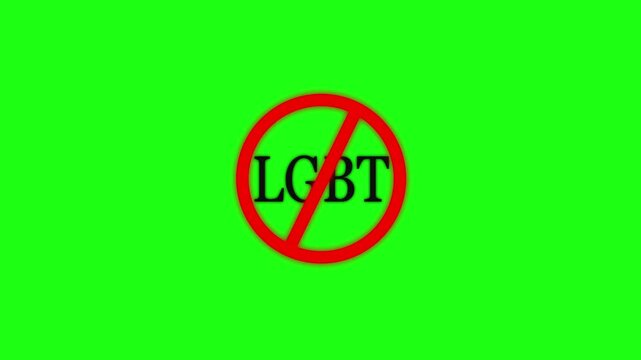 No L g b t Prohibited sign of L g b t  Adult Contents Warning Sign with Mobile Phone Vector, 18 Plus Mature Contents Explicit contents Symbol No porn Shadow style icon. Motion Graphic