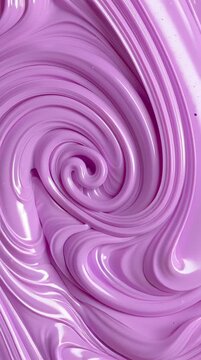 Glossy waves fold over each other in soft pastel colors, creating an engaging display in a well-lit studio environment.