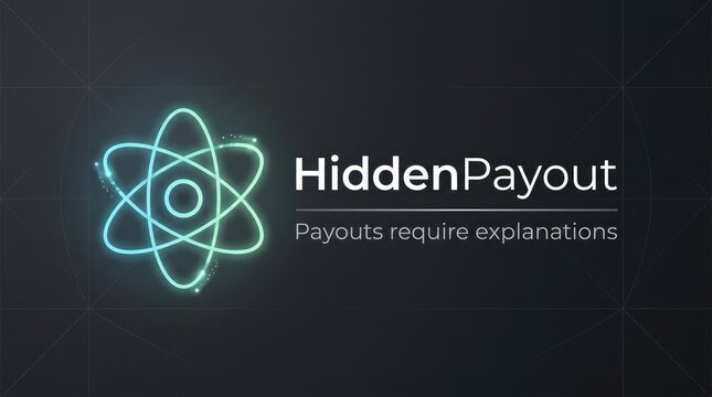 Glowing atomic structure logo with modern typography displayed against dark textured background for digital branding project