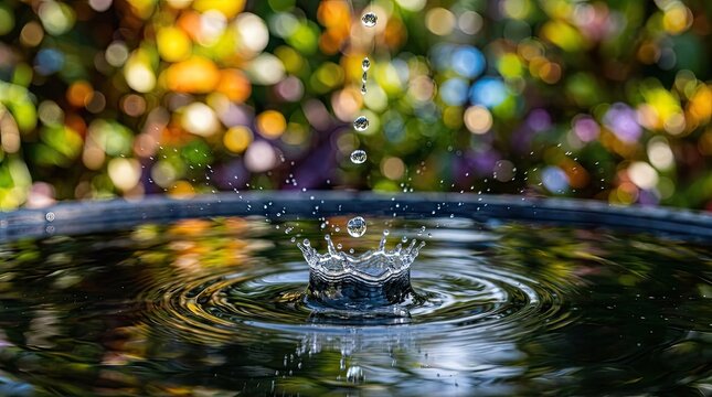 water drops on a glass