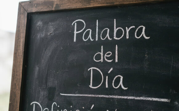 Palabra del D0a pizarra aprendizaje educacion escuela vocabulario concepto idioma ensenanza estudio