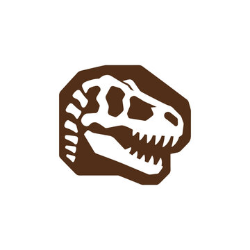 Dinosaurus Skeleton Logo