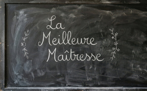 La Meilleure Ma&Atilde;&reg;tresse tableau noir ecole institutrice remerciement fin d annee