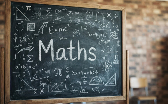Maths Tableau noir education mathematiques sciences ecole apprentissage enseignement