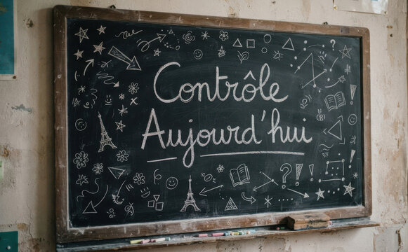 Contr&Atilde;&acute;le Aujourd'hui tableau noir ecole education test examen apprentissage classe
