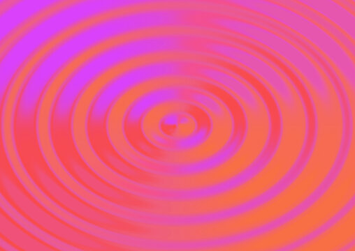 Abstract background featuring vibrant concentric circles in shades of bright pink and orange creating a dynamic ripple effect pattern