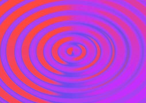 Abstract background featuring vibrant concentric circles in bright orange and purple colors creating a dynamic and hypnotic visual effect