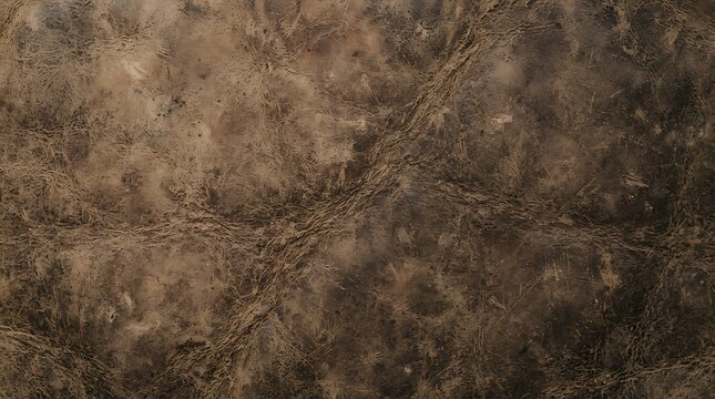 Textured brown leather background with natural grain pattern for product photography.
