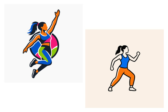 This is a vector image of a Zumba logo, suitable for logo designs for sports equipment companies, communities, stickers, banners, flyers, letterheads, posters, stamps, clothing tags, t-shirts