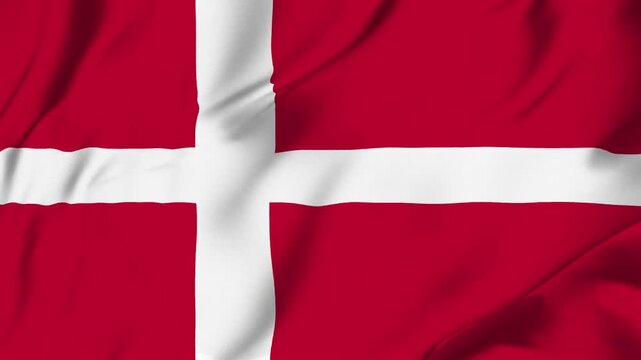 Denmark waving flag looping seamless for identity news politics sports campaign background