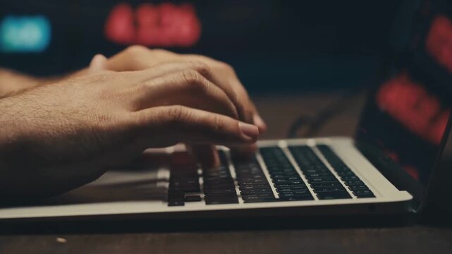 IT Engineer Connecting with AI Assistant on Computer in Modern Office