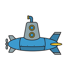 Obraz premium Cartoon Submarine
