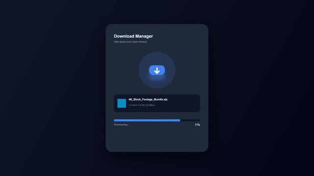 Abstract Motion Graphics Notification Animation with Floating Orbs