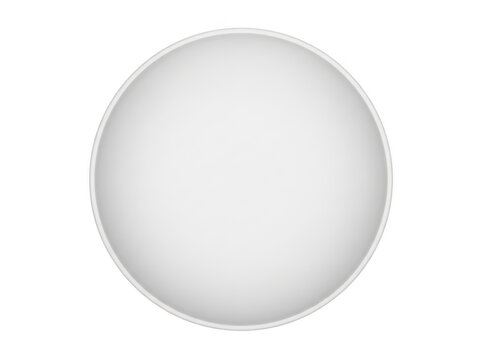 Smooth white spherical object with a matte finish isolated on a neutral background.