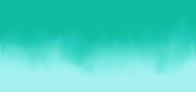Watercolor gradient transitions from teal to pale turquoise on textured paper.