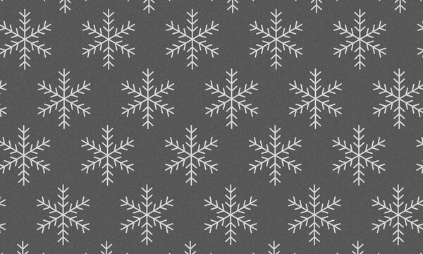 Snowflake Pattern Winter Background with grain Texture