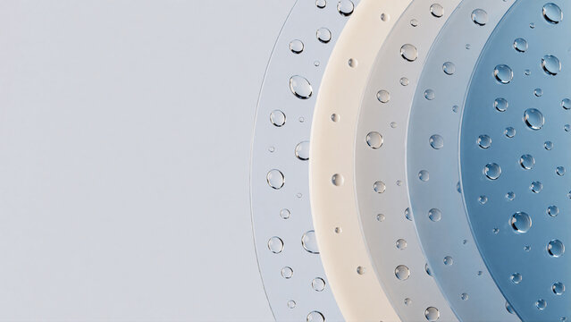 Translucent Moisture Barrier Layers with Droplets,水滴をまとった透明な保湿バリア層