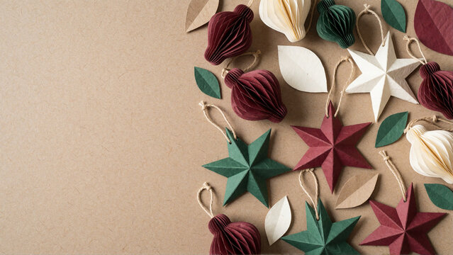 Recycled Paper Holiday Ornament Pattern,再生紙のホリデーオーナメントパターン