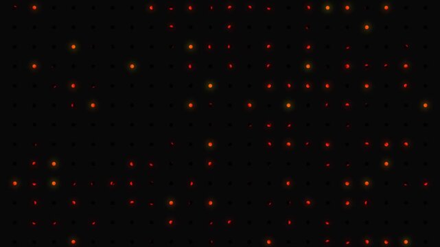 Abstract glowing dots background loop 4k