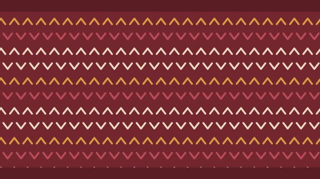 Cozy knitted pattern scrolling in warm winter colors