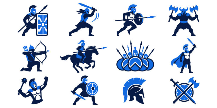 Green energy and eco friendly transportation icons set.