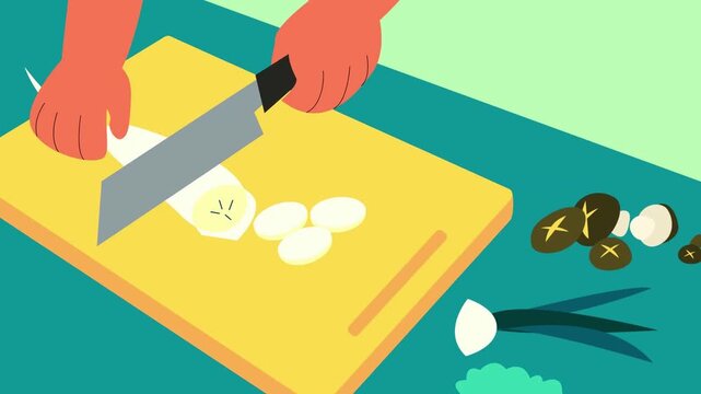 illustration of a hand holding a spoon
