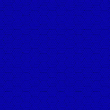 deep blue seamless geometric cube line pattern abstract background