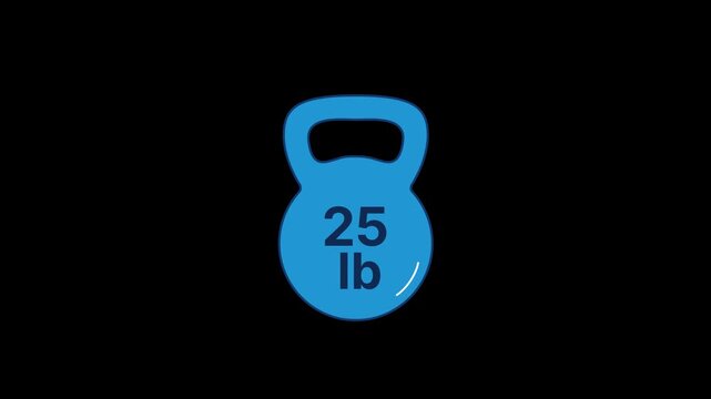 25 lb Weight Dumbbell Animation