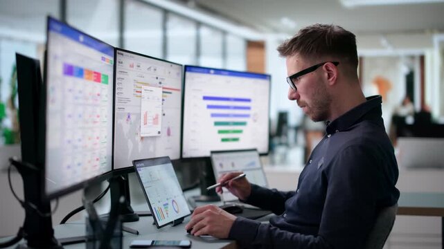 Marketing Manager Analyzes Campaign Performance
