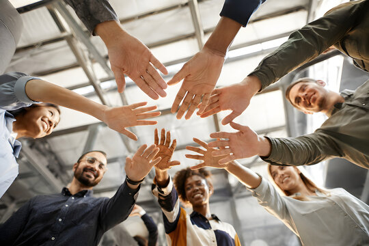 Open Hands Circle Before Team Challenge