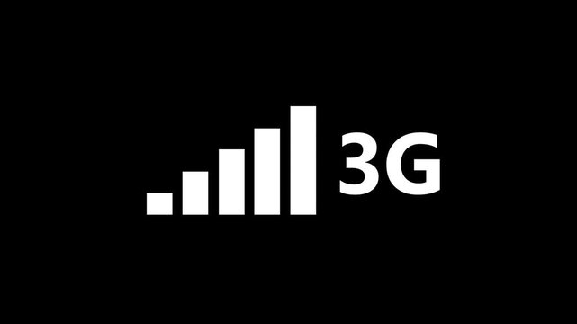 Mobile Network Signal Strength Animation