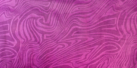 magenta purple textile fabric texture background with wavy abstract line motif that resembles a topographic pattern