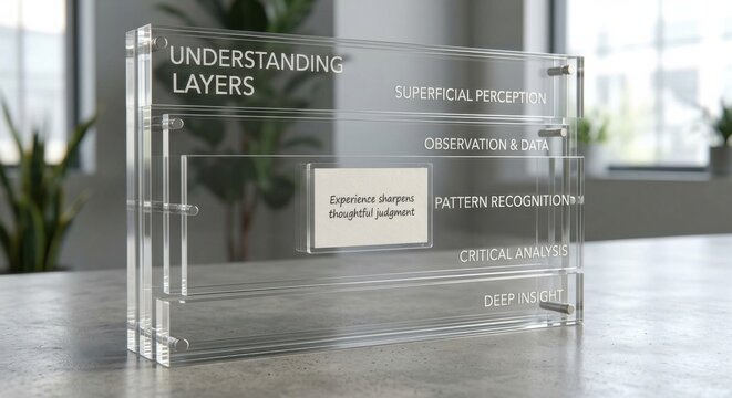 Understanding Layers of Insight Displayed on Clear Acrylic