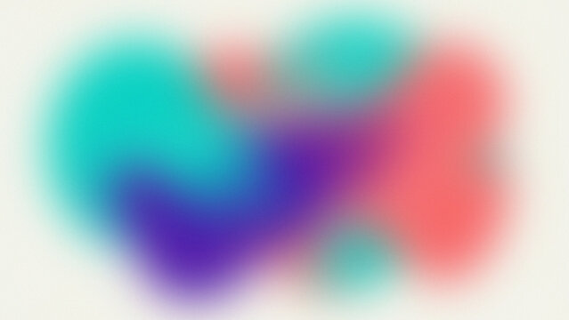Blurred abstract form with gradient colors on a white background