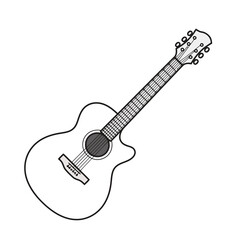 Fototapeta premium Acoustic guitar illustration