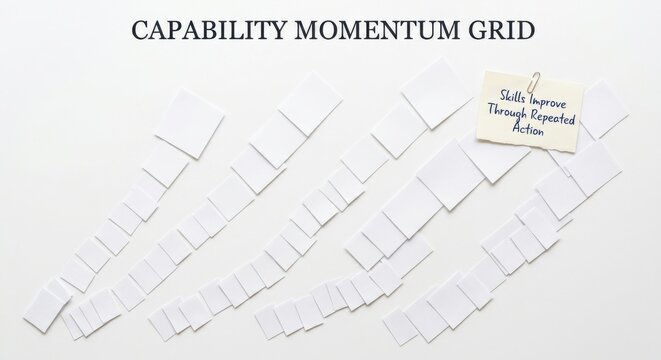 Arranged White Paper Rectangles and Sticky Note on White Surface