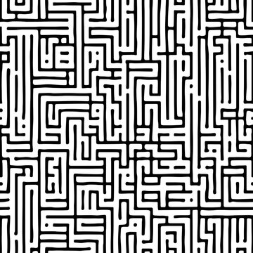 seamless maze pattern