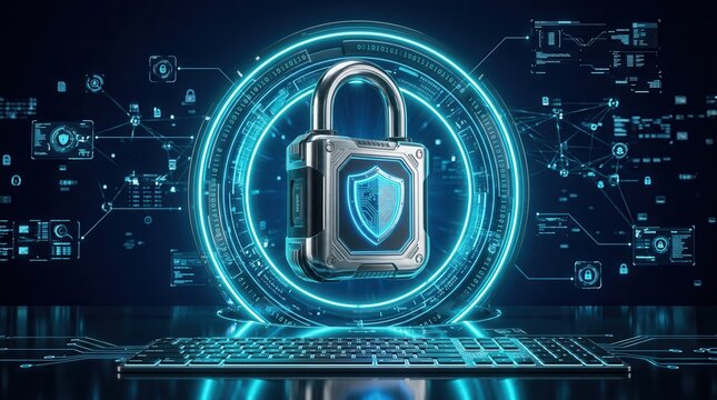 Digital padlock guarding computing systems against fraud and protecting privacy data.