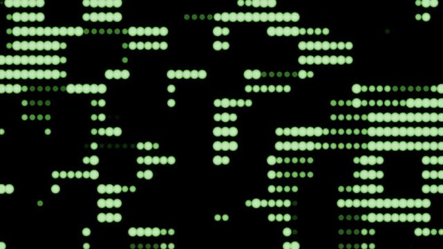 abstract visual overlay of digital data stream visual animation