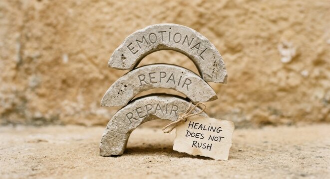Stone Arcs Emphasizing Emotional Repair and Healing