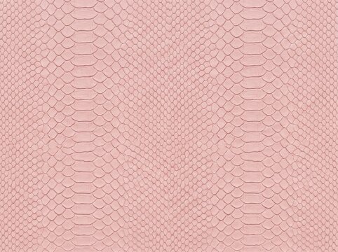 Seamless Pastel Pink Python Snake Leather Texture for Fashion Design