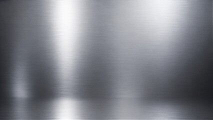 Obraz premium Brushed metal surface reflecting light in studio setting