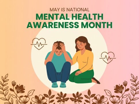 Supportive friend comforting a person during world mental health day to promote awareness and emotional healing