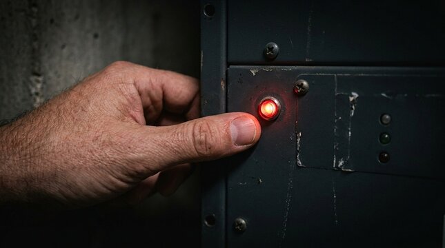Checking Backup Power Supply Indicator After Freezer Alarm | Medical Laboratory Close-Up
